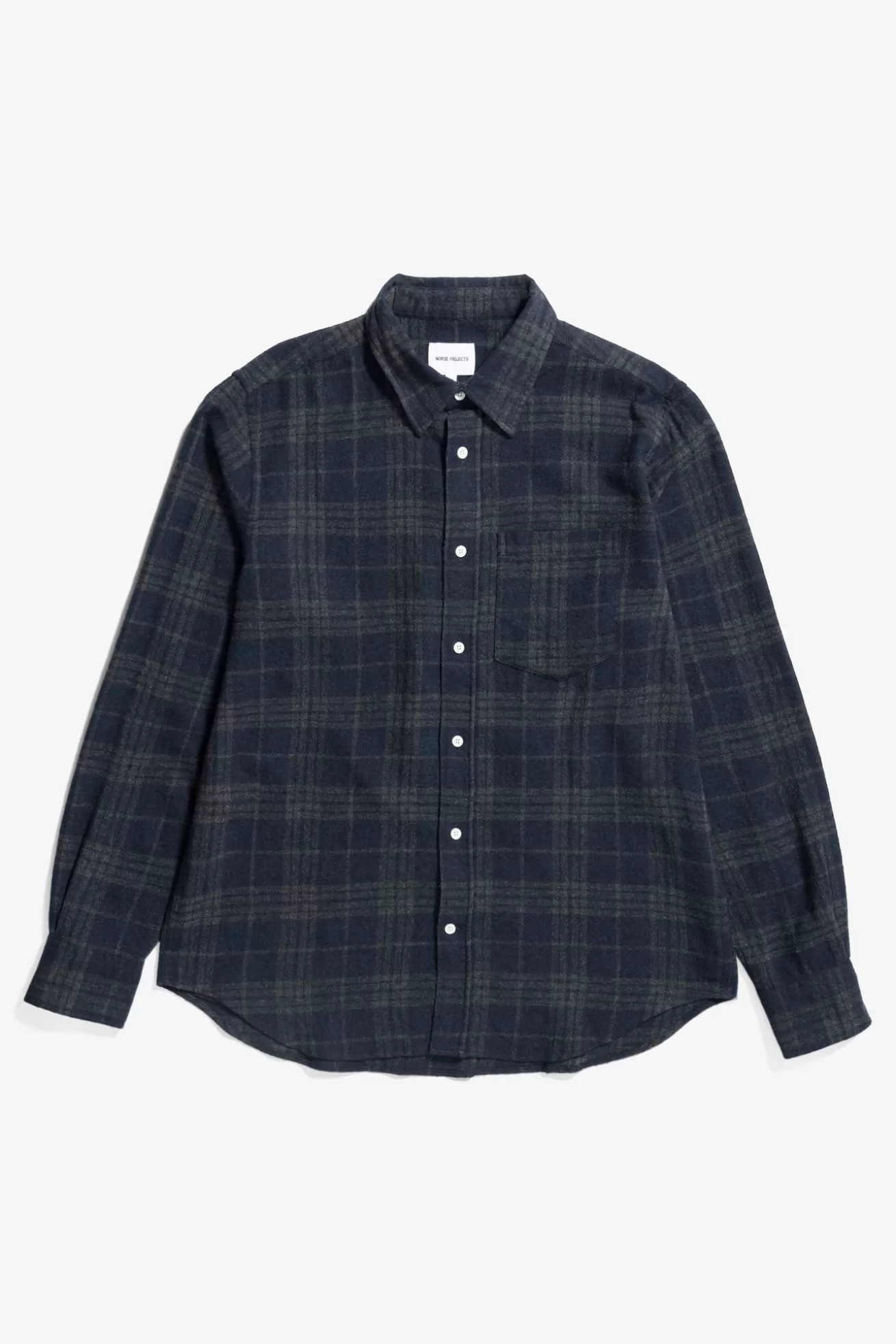 Norse Projects Algot Relaxed Wool Check Shirt