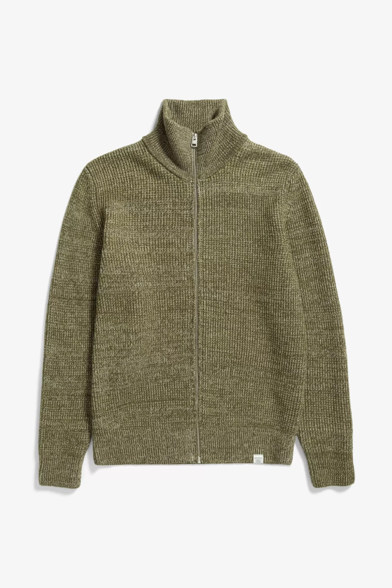 Norse Projects Hagen Wool Cotton Rib Full Zip Jacket