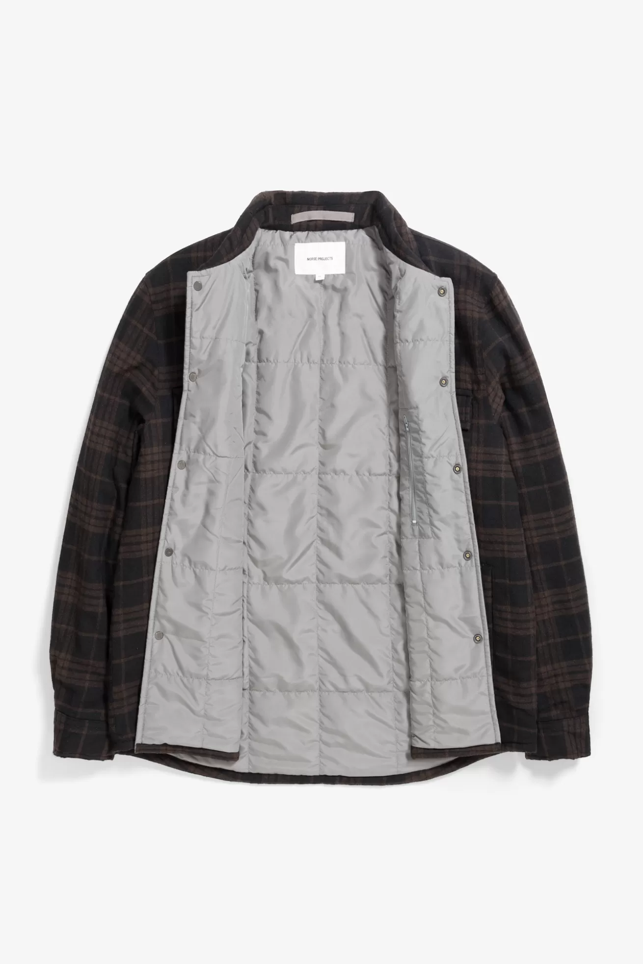 Norse Projects Hjalmer Insulated Wool Check Overshirt