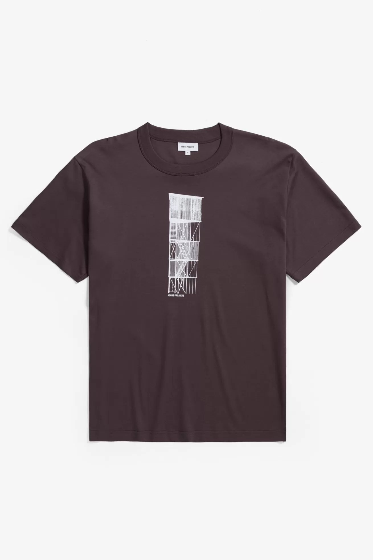 Norse Projects Holger Organic Interlock Tower Print T-Shirt