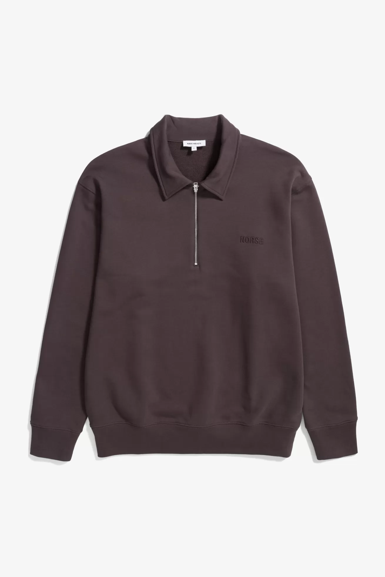 Norse Projects Ketel Relaxed Organic NORSE Logo Half Zip