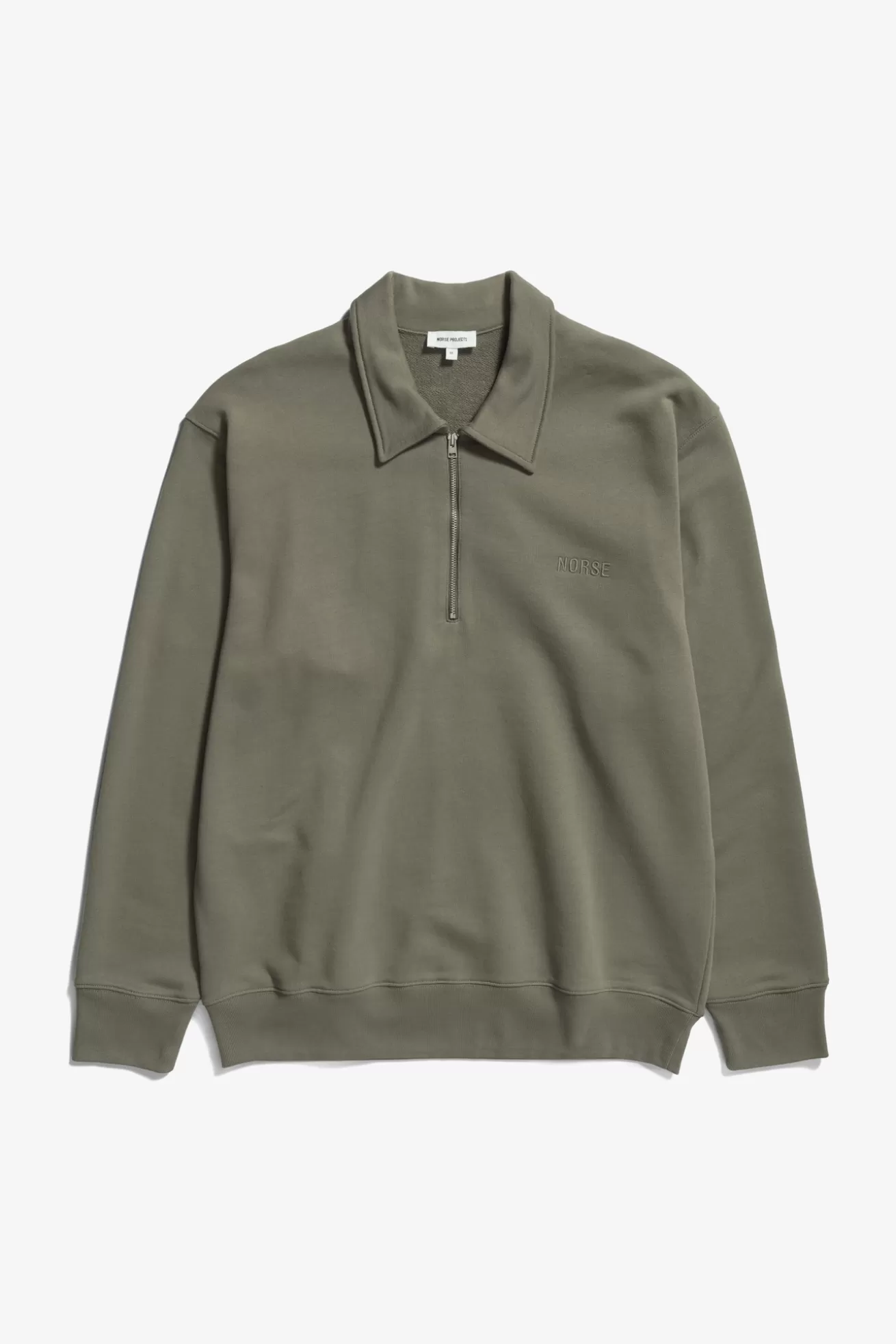 Norse Projects Ketel Relaxed Organic NORSE Logo Half Zip