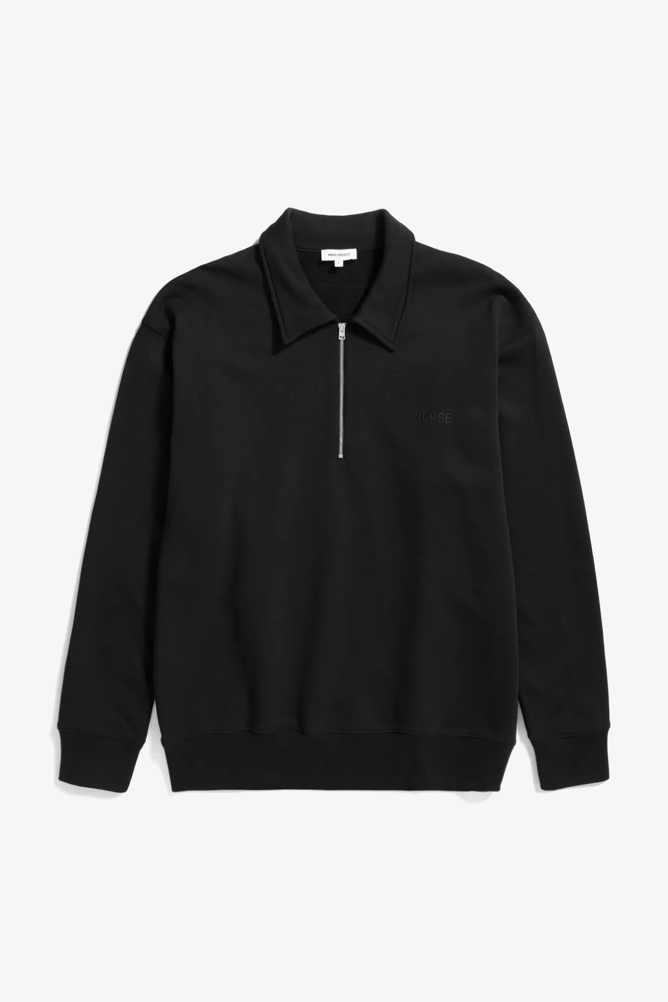 Norse Projects Ketel Relaxed Organic NORSE Logo Half Zip