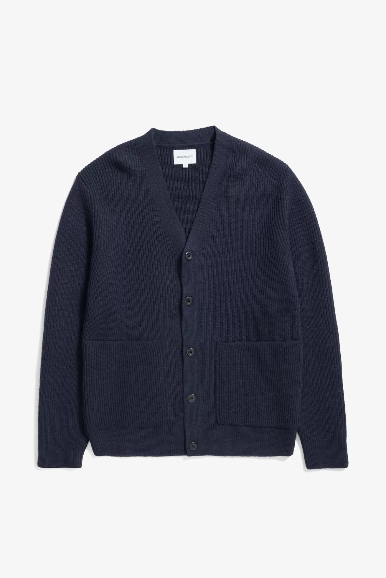 Norse Projects Loki Wool Cotton Rib Cardigan